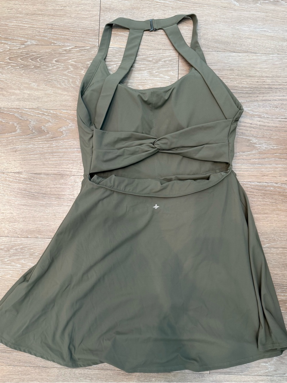 HALARA Olive Green Backless Dress Size Large - Picture 4 of 4
